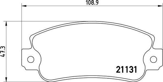 Brembo P 23 029 - Bremžu uzliku kompl., Disku bremzes www.autospares.lv