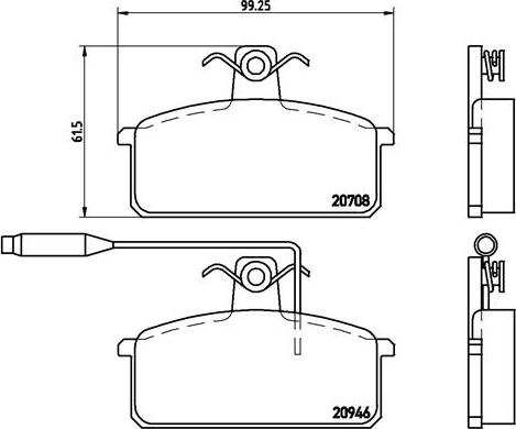 Brembo P 23 024 - Brake Pad Set, disc brake www.autospares.lv