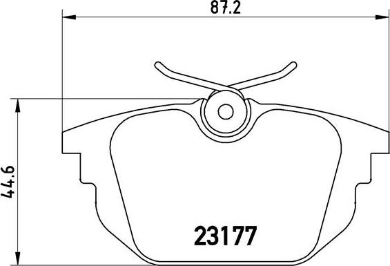 Brembo P 23 026 - Bremžu uzliku kompl., Disku bremzes www.autospares.lv