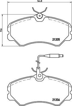 Brembo P 23 023 - Тормозные колодки, дисковые, комплект www.autospares.lv