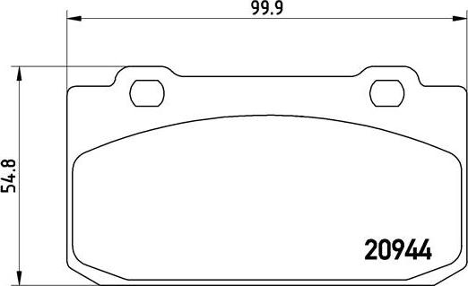 Brembo P 23 027 - Bremžu uzliku kompl., Disku bremzes autospares.lv