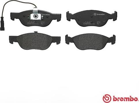 Brembo P 23 070 - Bremžu uzliku kompl., Disku bremzes www.autospares.lv