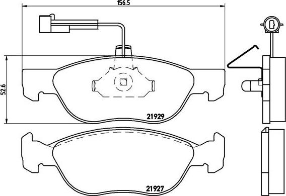 Brembo P 23 071 - Bremžu uzliku kompl., Disku bremzes www.autospares.lv