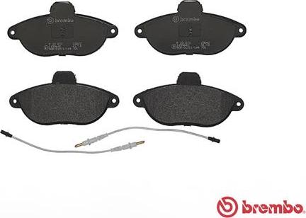 Brembo P 23 072 - Bremžu uzliku kompl., Disku bremzes www.autospares.lv