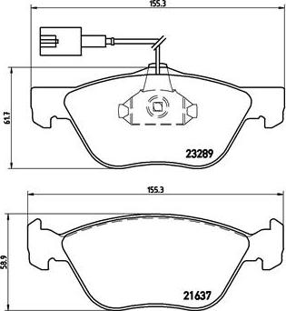 Brembo P 23 077X - Bremžu uzliku kompl., Disku bremzes www.autospares.lv