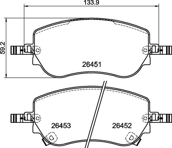 Brembo P 23 198 - Bremžu uzliku kompl., Disku bremzes www.autospares.lv