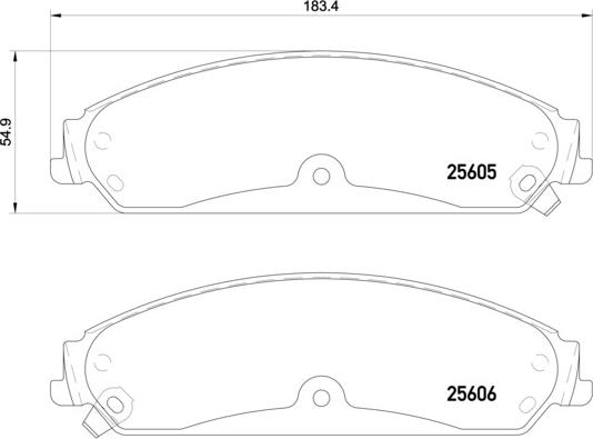 Brembo P 23 149 - Bremžu uzliku kompl., Disku bremzes www.autospares.lv