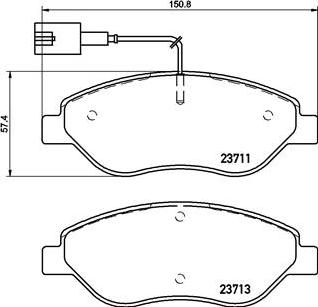 Brembo P 23 145 - Bremžu uzliku kompl., Disku bremzes autospares.lv