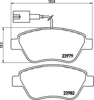 Brembo P 23 140 - Brake Pad Set, disc brake www.autospares.lv