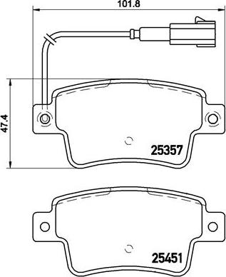 Brembo P 23 142 - Тормозные колодки, дисковые, комплект www.autospares.lv