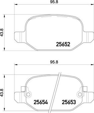 Brembo P 23 150 - Bremžu uzliku kompl., Disku bremzes www.autospares.lv