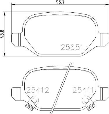 Brembo P 23 151 - Bremžu uzliku kompl., Disku bremzes www.autospares.lv