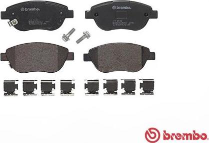 Brembo P 23 153 - Тормозные колодки, дисковые, комплект www.autospares.lv