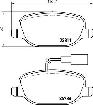 Brembo P 23 152 - Bremžu uzliku kompl., Disku bremzes www.autospares.lv