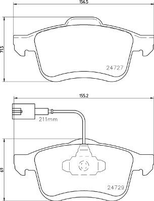 Brembo P 23 163 - Bremžu uzliku kompl., Disku bremzes www.autospares.lv