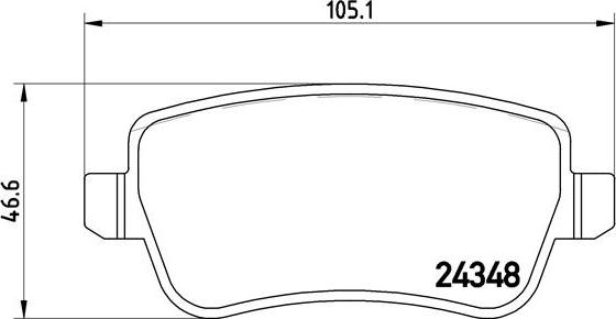 Brembo P 23 101 - Тормозные колодки, дисковые, комплект www.autospares.lv