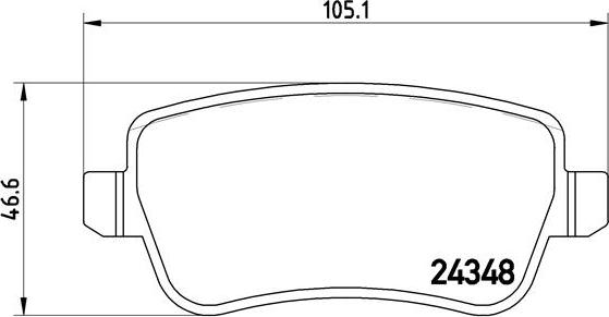 Brembo P 23 102 - Тормозные колодки, дисковые, комплект www.autospares.lv