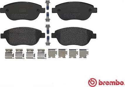 Brembo P 23 119 - Bremžu uzliku kompl., Disku bremzes www.autospares.lv