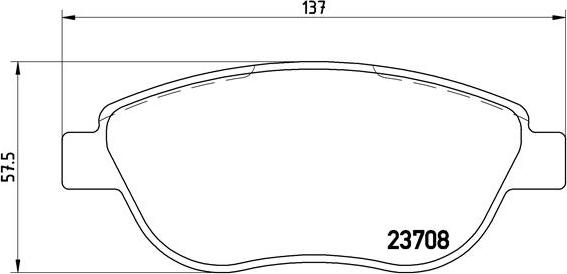 Brembo P 23 119 - Bremžu uzliku kompl., Disku bremzes www.autospares.lv