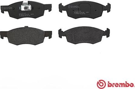 Brembo P 23 118 - Bremžu uzliku kompl., Disku bremzes www.autospares.lv