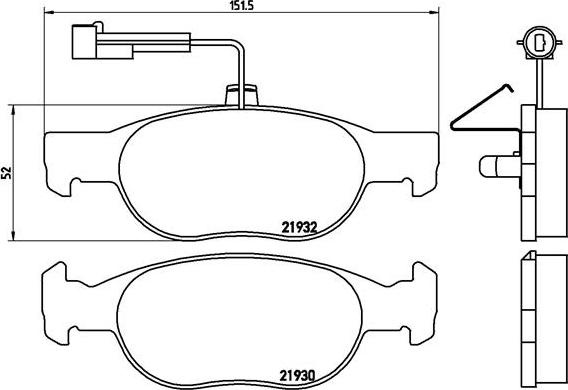 Brembo P 23 113 - Brake Pad Set, disc brake www.autospares.lv