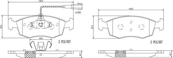 Brembo P23138N - Bremžu uzliku kompl., Disku bremzes autospares.lv