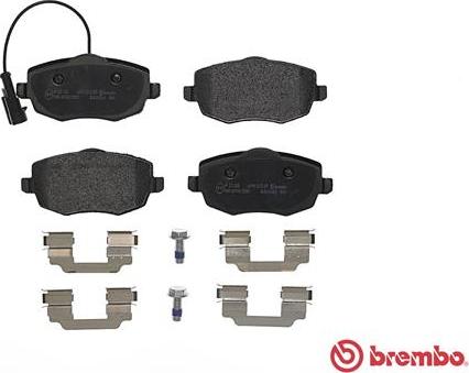 Brembo P 23 128 - Bremžu uzliku kompl., Disku bremzes www.autospares.lv