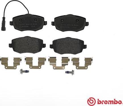 Brembo P 23 127 - Bremžu uzliku kompl., Disku bremzes www.autospares.lv