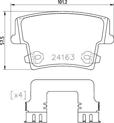 Brembo P 23 175 - Bremžu uzliku kompl., Disku bremzes www.autospares.lv