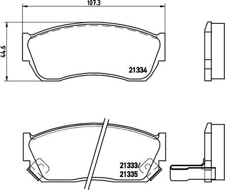 Brembo P 79 005 - Bremžu uzliku kompl., Disku bremzes autospares.lv