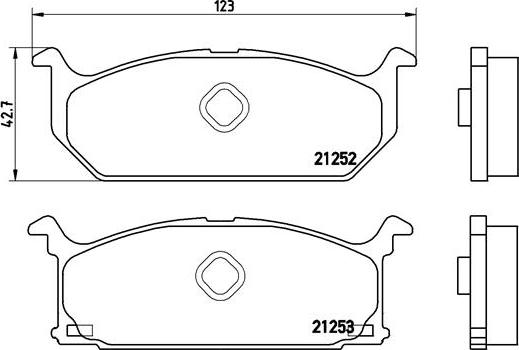 Brembo P 79 003 - Bremžu uzliku kompl., Disku bremzes www.autospares.lv