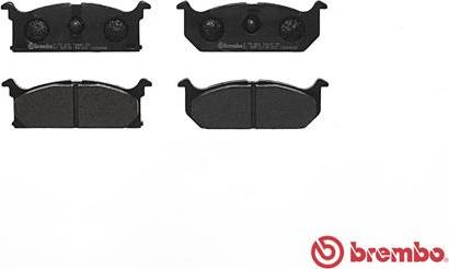 Brembo P 79 003 - Тормозные колодки, дисковые, комплект www.autospares.lv