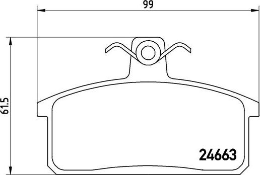 Brembo P 79 007 - Bremžu uzliku kompl., Disku bremzes www.autospares.lv