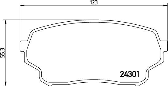 Brembo P 79 019 - Тормозные колодки, дисковые, комплект www.autospares.lv