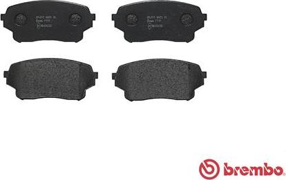 Brembo P 79 019 - Bremžu uzliku kompl., Disku bremzes www.autospares.lv