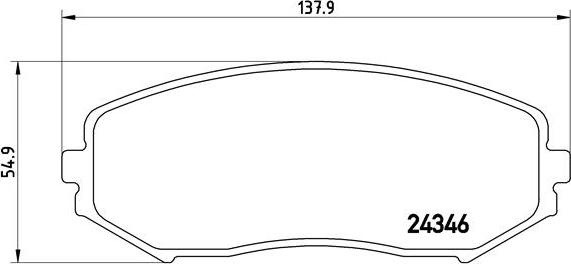 Brembo P 79 018 - Bremžu uzliku kompl., Disku bremzes www.autospares.lv