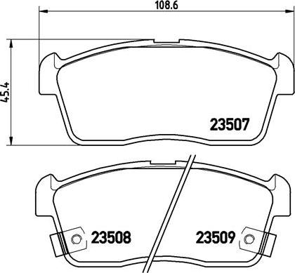 Brembo P 79 012 - Brake Pad Set, disc brake www.autospares.lv