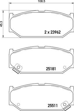 Brembo P 79 031 - Bremžu uzliku kompl., Disku bremzes www.autospares.lv