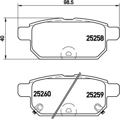 Brembo P 79 029 - Bremžu uzliku kompl., Disku bremzes autospares.lv