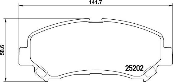 Brembo P 79 028 - Bremžu uzliku kompl., Disku bremzes www.autospares.lv