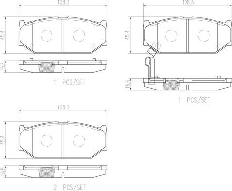 Brembo P79023N - Bremžu uzliku kompl., Disku bremzes www.autospares.lv