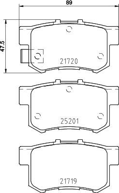 Brembo P 79 027 - Brake Pad Set, disc brake www.autospares.lv