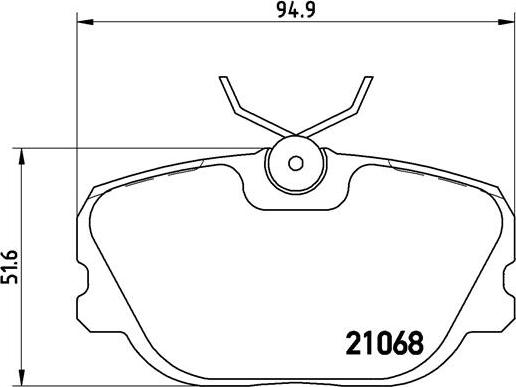 Brembo P 71 004 - Bremžu uzliku kompl., Disku bremzes autospares.lv