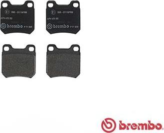 Brembo P 71 008 - Bremžu uzliku kompl., Disku bremzes autospares.lv