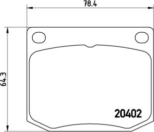 Brembo P 71 002 - Bremžu uzliku kompl., Disku bremzes autospares.lv