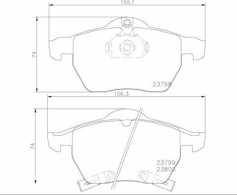 Brembo P 71 007 - Brake Pad Set, disc brake www.autospares.lv