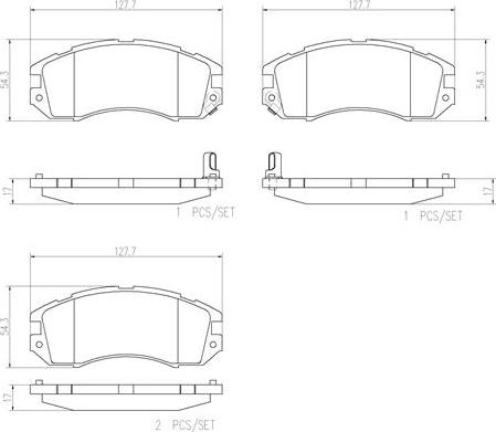 Brembo P78004N - Bremžu uzliku kompl., Disku bremzes www.autospares.lv