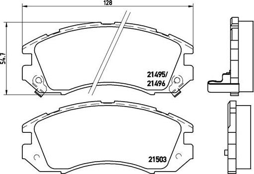 Brembo P 78 004 - Тормозные колодки, дисковые, комплект www.autospares.lv