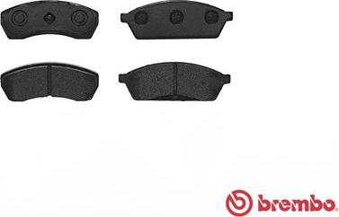 Brembo P 78 008 - Bremžu uzliku kompl., Disku bremzes www.autospares.lv