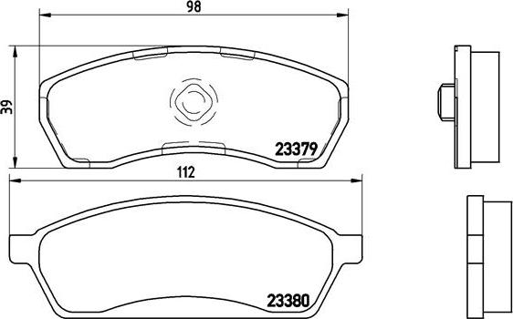 Brembo P 78 008 - Bremžu uzliku kompl., Disku bremzes www.autospares.lv